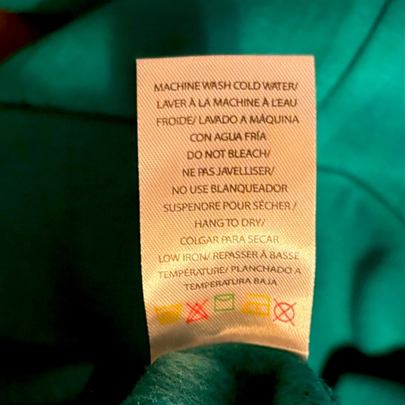 NEW - Kangol UK Size Large Teal Blue Green Hoodie Sweatshirt Logo Hooded Sweater - Picture 8 of 8